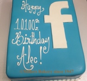 Facebook Cake .Like Us On Facebook