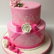 Pink Pattern Two Tier