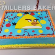 Angry Birds Half Sheet Cake